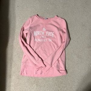 Small the north face crew neck pink